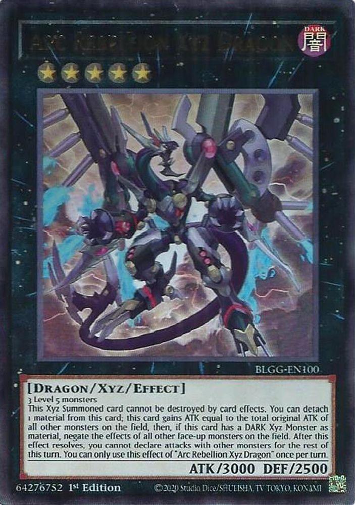 BLGG-EN100 - Arc Rebellion Xyz Dragon - Ultra Rare - Battles of Legend: Glorious Gallery