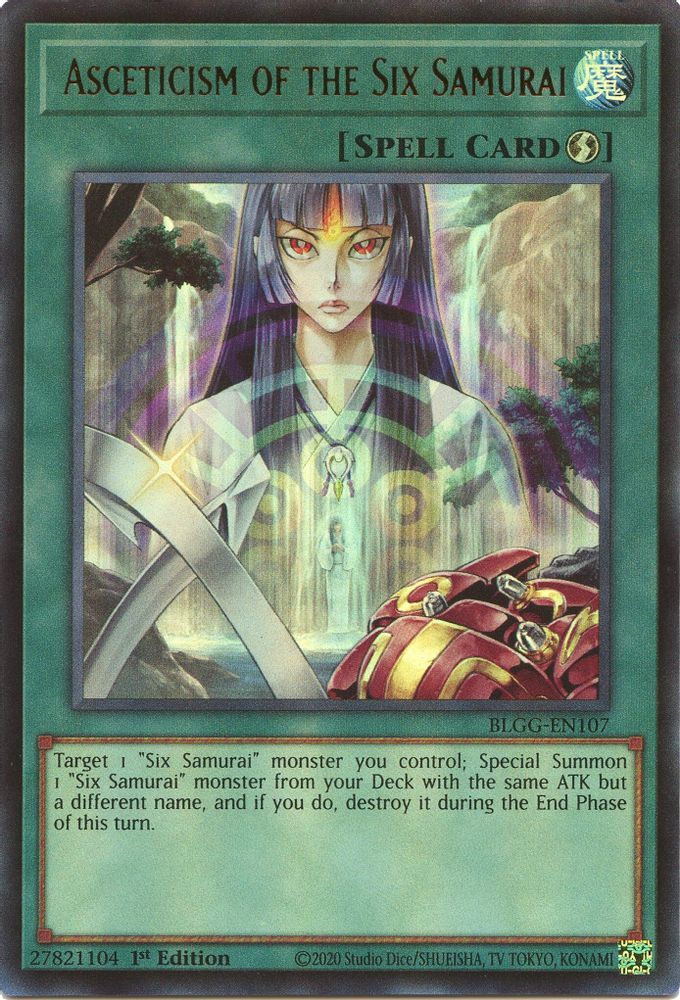 BLGG-EN107 - Asceticism of the Six Samurai - Ultra Rare - Battles of Legend: Glorious Gallery