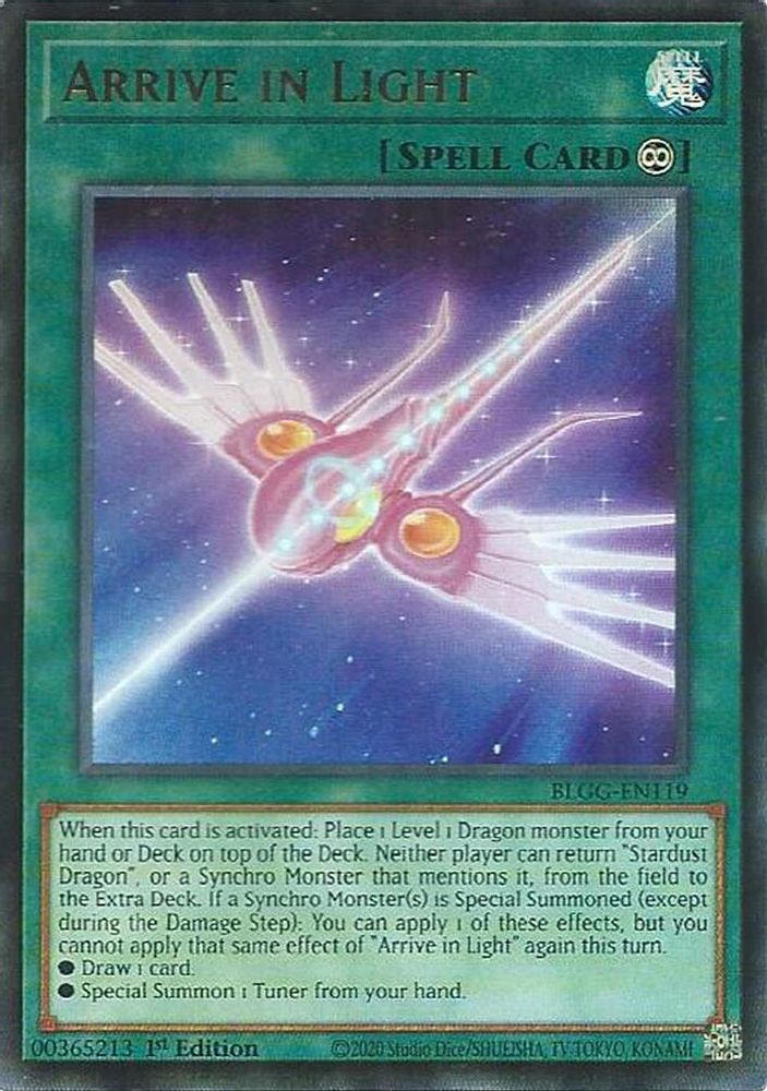 BLGG-EN119 - Arrive in Light - Ultra Rare - Battles of Legend: Glorious Gallery
