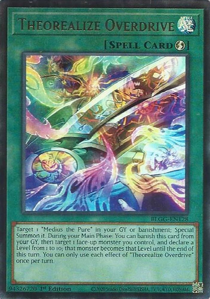 BLGG-EN128 - Theorealize Overdrive - Ultra Rare - Battles of Legend: Glorious Gallery