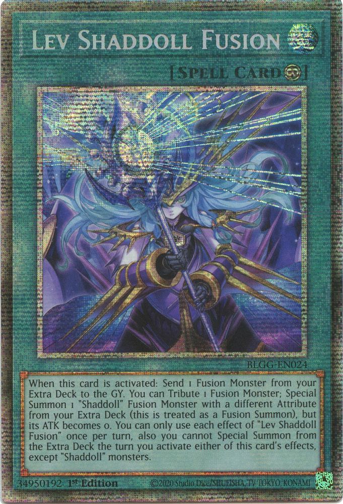 BLGG-EN024 - Lev Shaddoll Fusion - Starlight Rare - Battles of Legend: Glorious Gallery