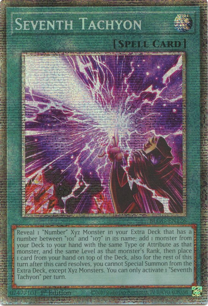BLGG-EN126 - Seventh Tachyon - Starlight Rare - Battles of Legend: Glorious Gallery