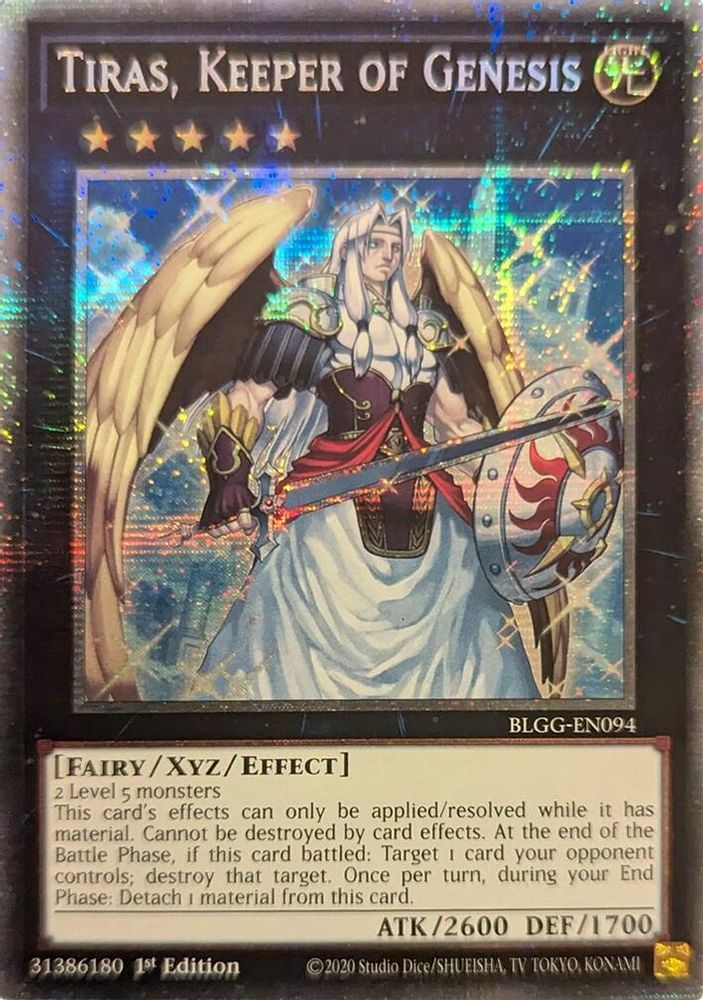 BLGG-EN094 - Tiras, Keeper of Genesis - Starlight Rare - Battles of Legend: Glorious Gallery