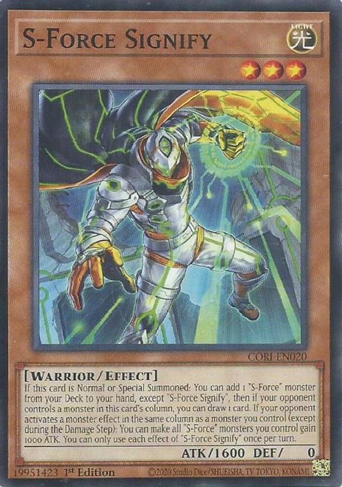 CORI-EN020 * S-Force Signify * Common * Chaos Origins