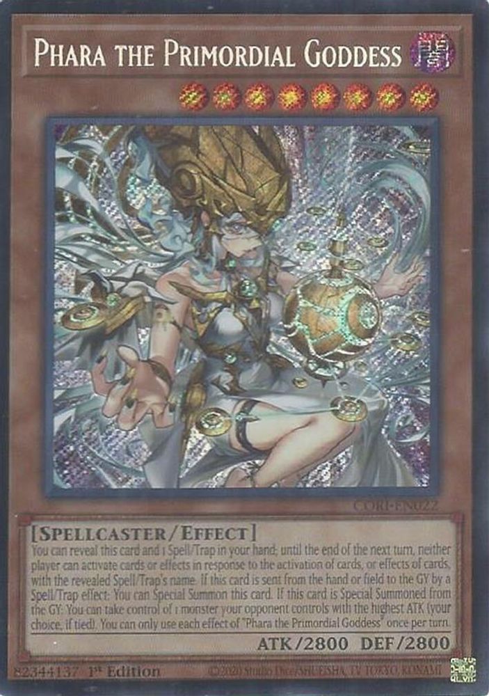 CORI-EN022 * Phara the Primordial Goddess (Secret Rare) * Secret Rare * Chaos Origins
