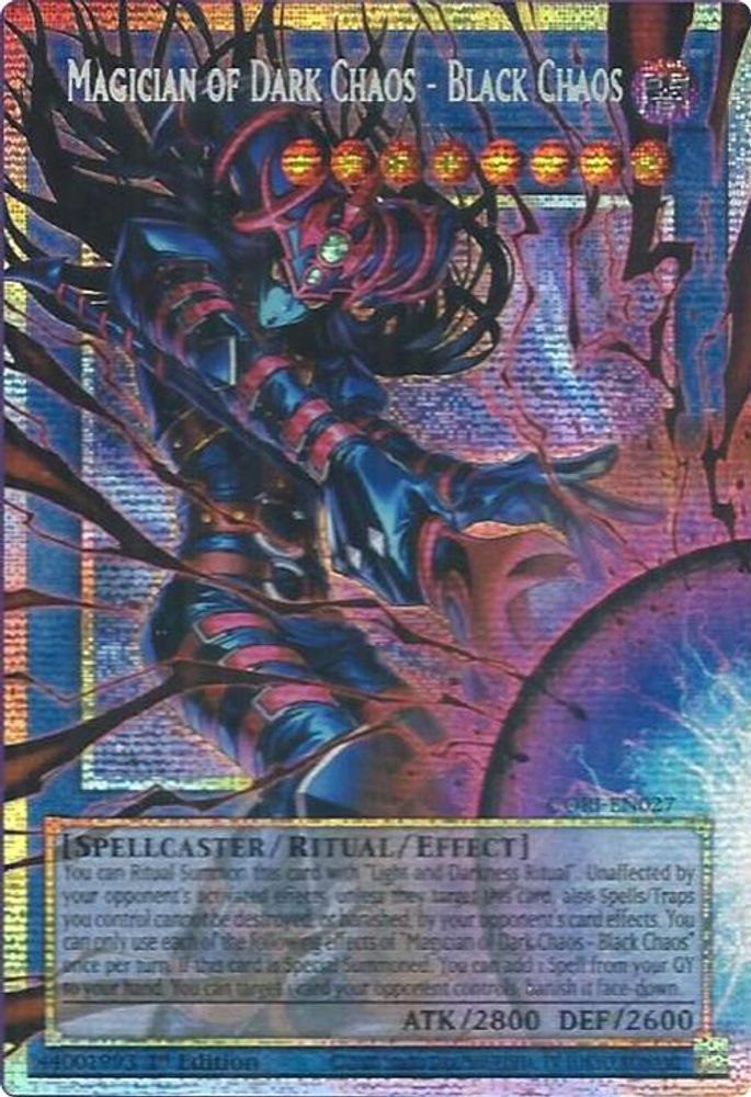 CORI-EN027 * Magician of Dark Chaos - Black Chaos (Extended Art) * Ultra Rare * Chaos Origins