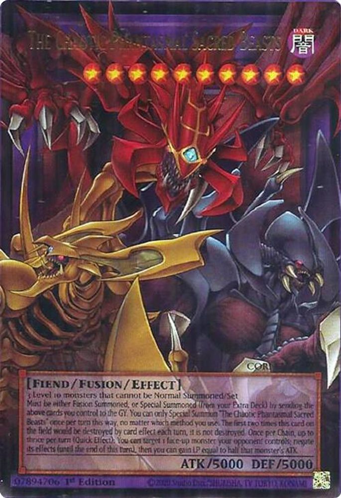 CORI-EN029 * The Chaotic Phantasmal Sacred Beasts * Ultra Rare * Chaos Origins