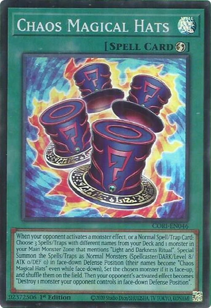 CORI-EN046 * Chaos Magical Hats * Super Rare * Chaos Origins