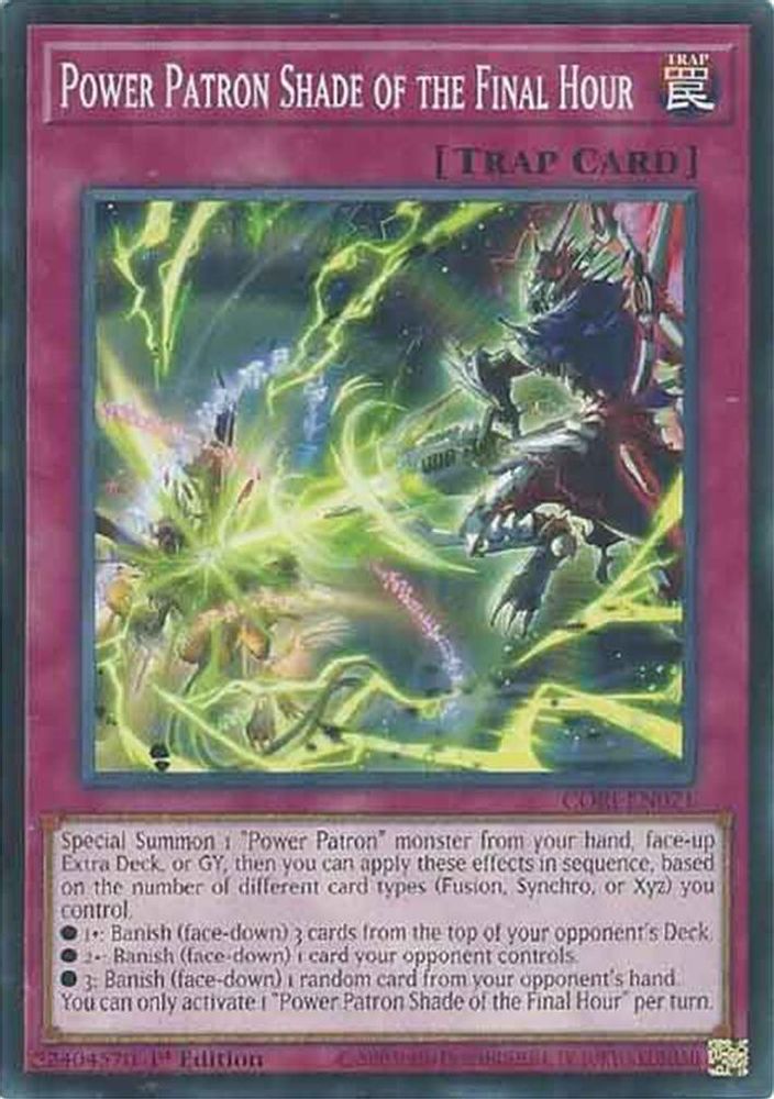CORI-EN071 * Power Patron Shade of the Final Hour * Common * Chaos Origins