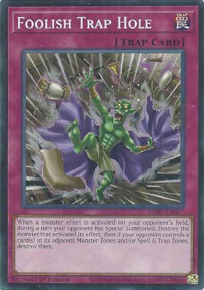 CORI-EN077 * Foolish Trap Hole * Common * Chaos Origins
