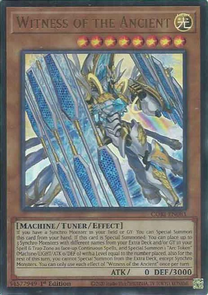 CORI-EN081 * Witness of the Ancient (Extended Art) * Ultra Rare * Chaos Origins