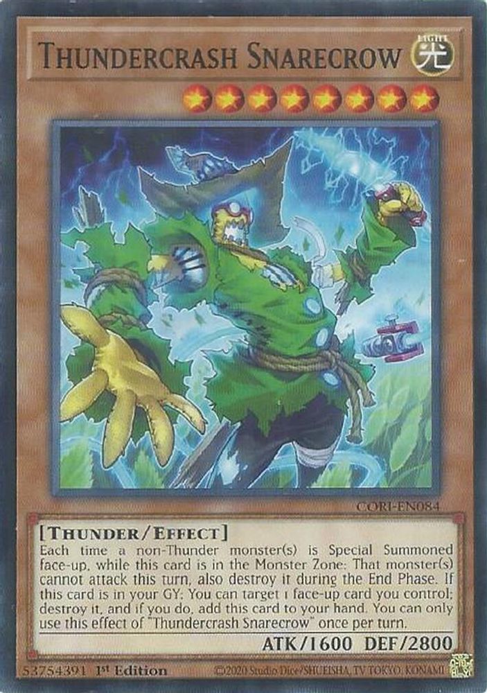 CORI-EN084 * Thundercrash Snarecrow * Common * Chaos Origins