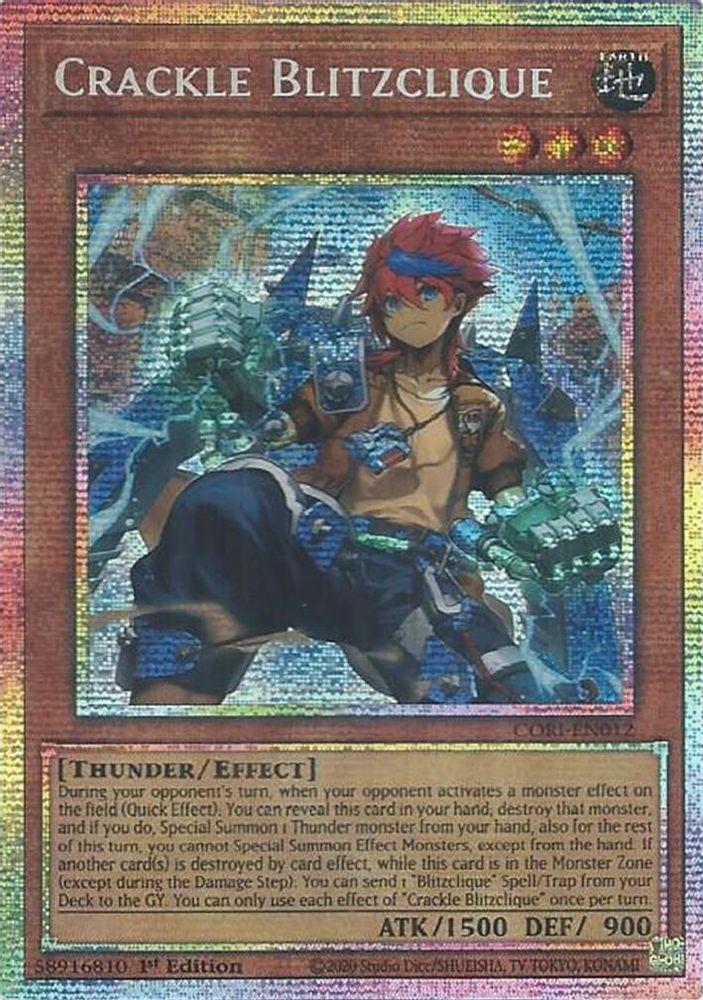 CORI-EN012 * Crackle Blitzclique (Starlight Rare) * Starlight Rare * Chaos Origins