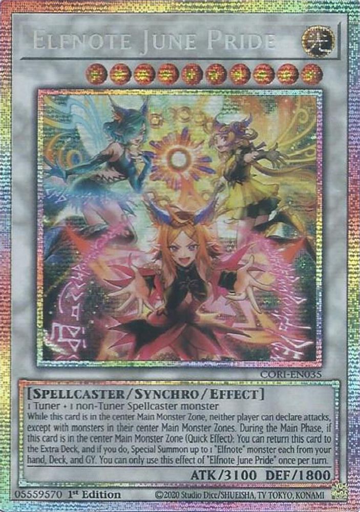 CORI-EN035 * Elfnote June Pride (Starlight Rare) * Starlight Rare * Chaos Origins