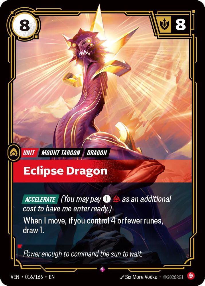 016/166 * Eclipse Dragon (Foil) * Rare * Vendetta