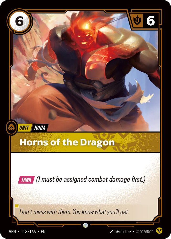 118/166 * Horns of the Dragon (Foil) * Common * Vendetta