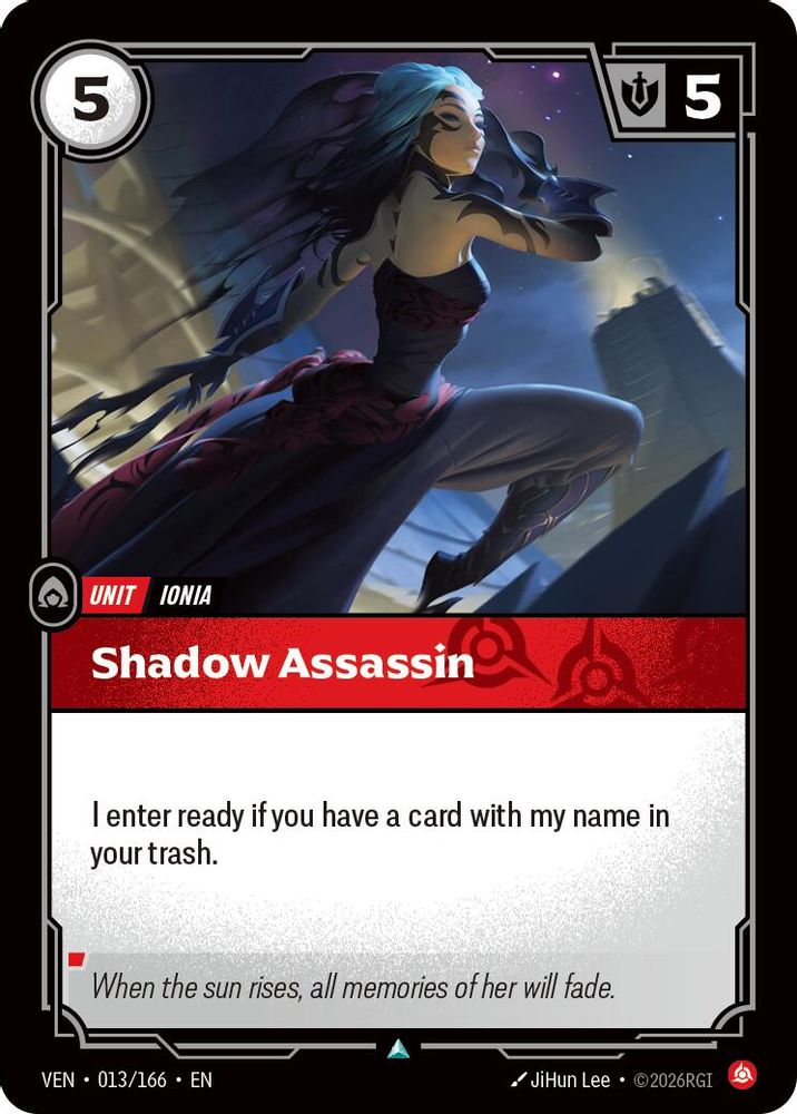 013/166 * Shadow Assassin * Uncommon * Vendetta