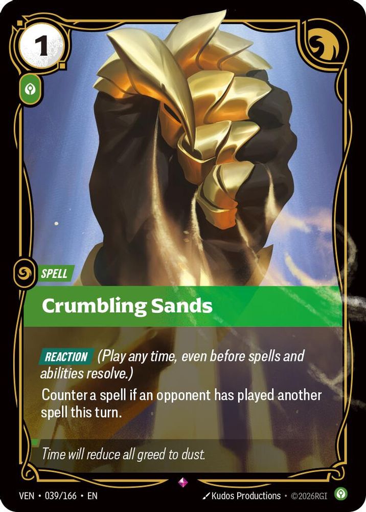 039/166 * Crumbling Sands (Foil) * Rare * Vendetta