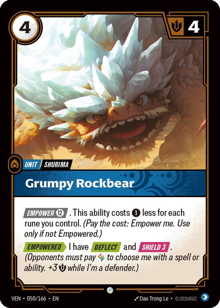 050/166 * Grumpy Rockbear * Common * Vendetta