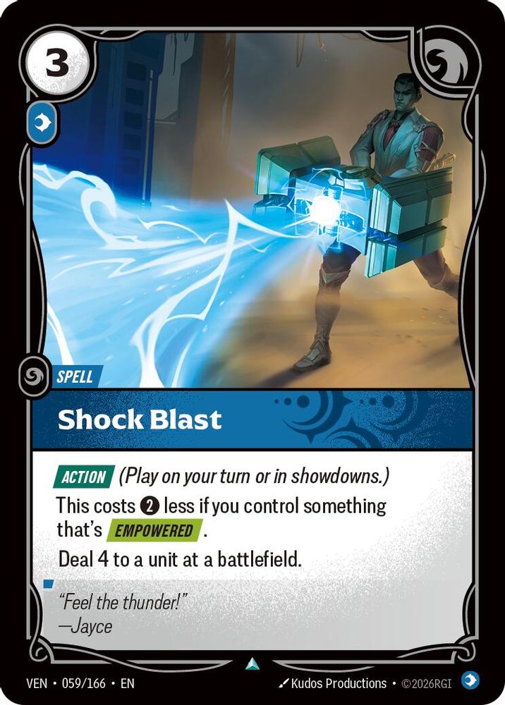 059/166 * Shock Blast (Foil) * Uncommon * Vendetta