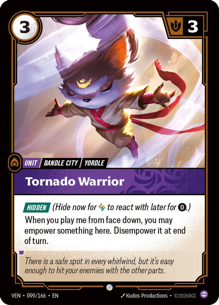 099/166 * Tornado Warrior * Common * Vendetta