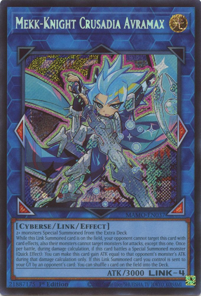 MAMO-EN037 * Mekk-Knight Crusadia Avramax * Secret Rare * Magnificent Monsters