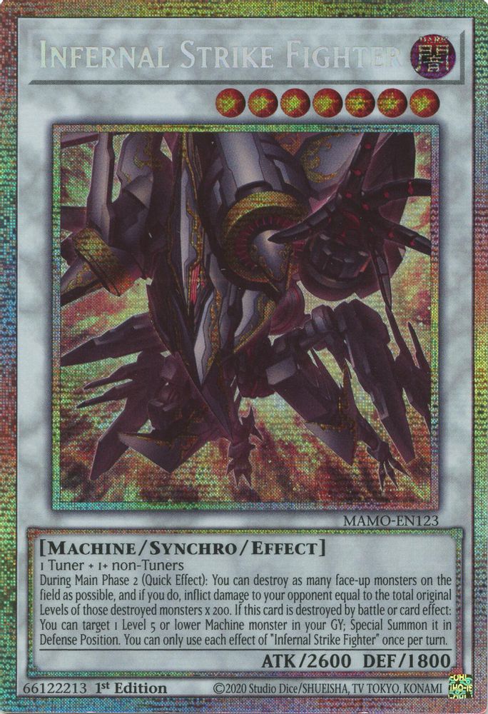 MAMO-EN123 * Infernal Strike Fighter * Starlight Rare * Magnificent Monsters