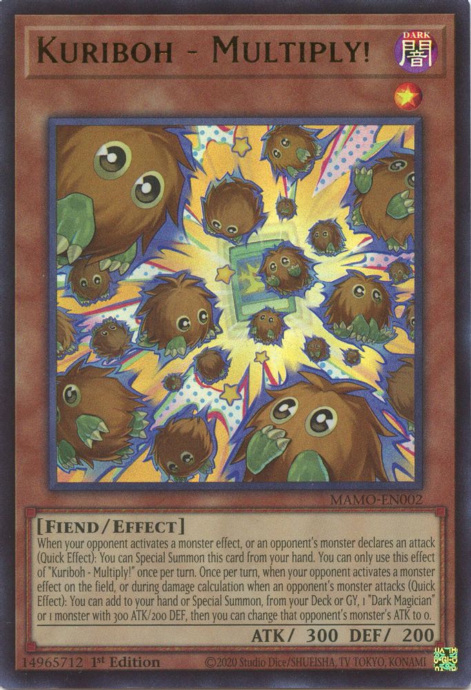 MAMO-EN002 * Kuriboh - Multiply! * Ultra Rare * Magnificent Monsters