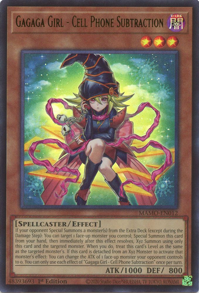 MAMO-EN012 * Gagaga Girl - Cell Phone Subtraction * Ultra Rare * Magnificent Monsters