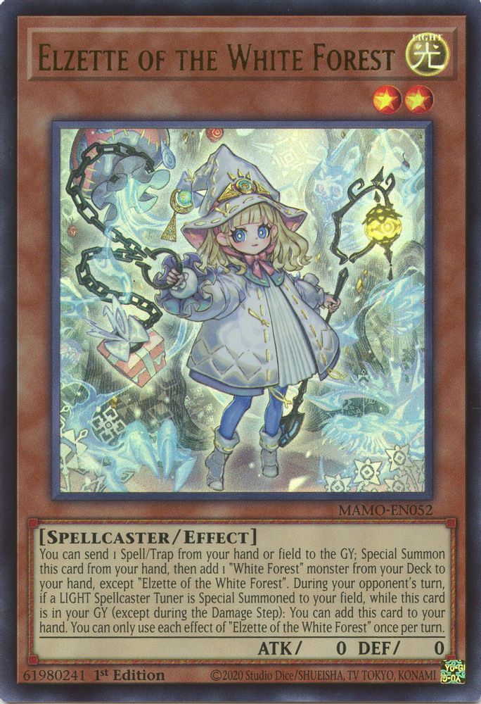 MAMO-EN052 * Elzette of the White Forest * Ultra Rare * Magnificent Monsters