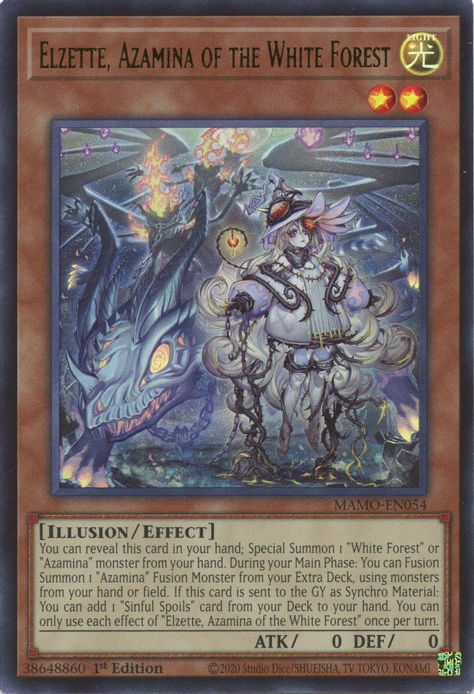 MAMO-EN054 * Elzette, Azamina of the White Forest * Ultra Rare * Magnificent Monsters