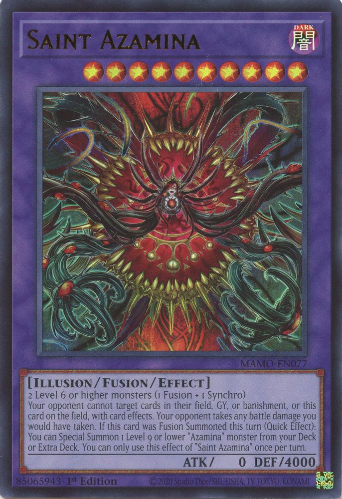 MAMO-EN077 * Saint Azamina * Ultra Rare * Magnificent Monsters