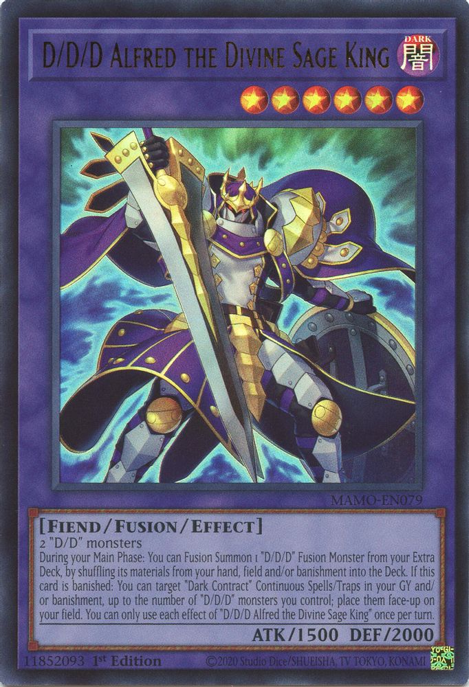 MAMO-EN079 * D/D/D Alfred the Divine Sage King * Ultra Rare * Magnificent Monsters