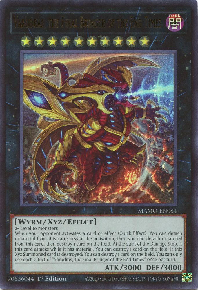 MAMO-EN084 * Varudras, the Final Bringer of the End Times * Ultra Rare * Magnificent Monsters
