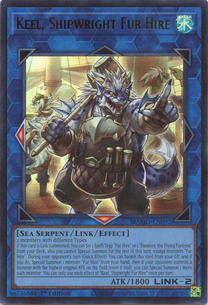 MAMO-EN092 * Keel, Shipwright Fur Hire * Ultra Rare * Magnificent Monsters