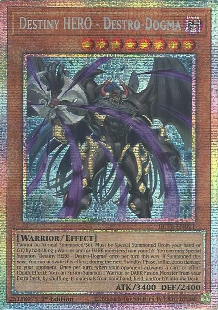 BETB-EN021 * Destiny HERO - Destro-Dogma * Starlight Rare * Beyond the Brave