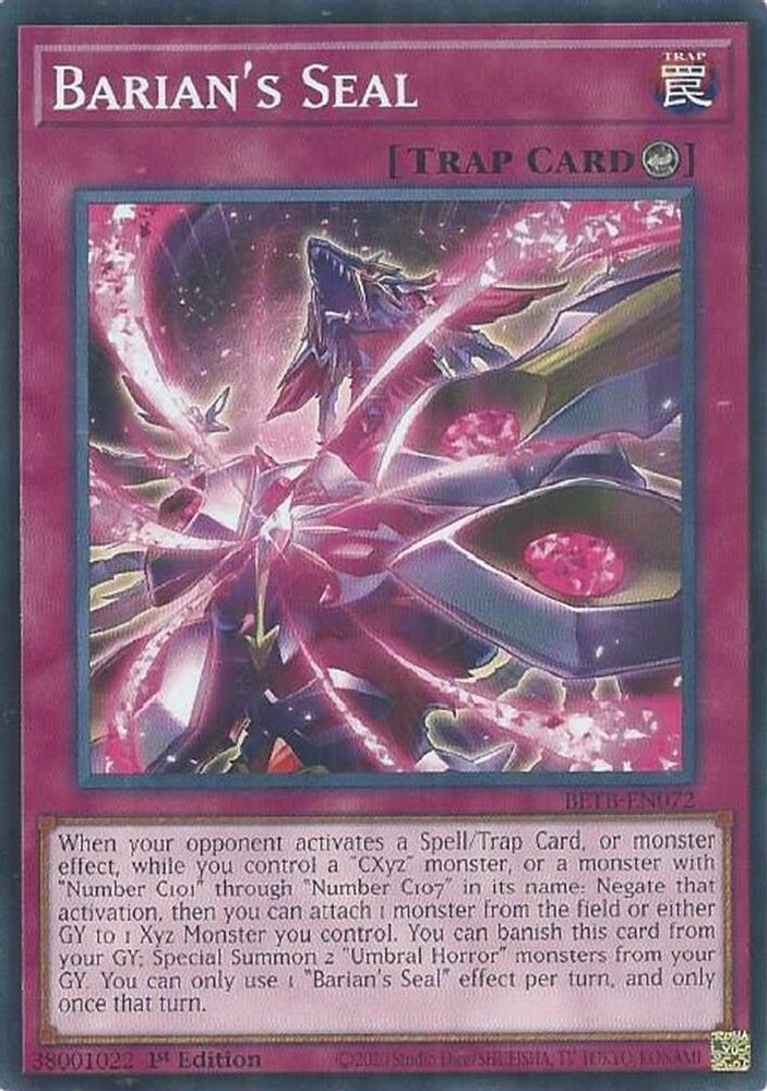 BETB-EN072 * Barian's Seal * Common * Beyond the Brave
