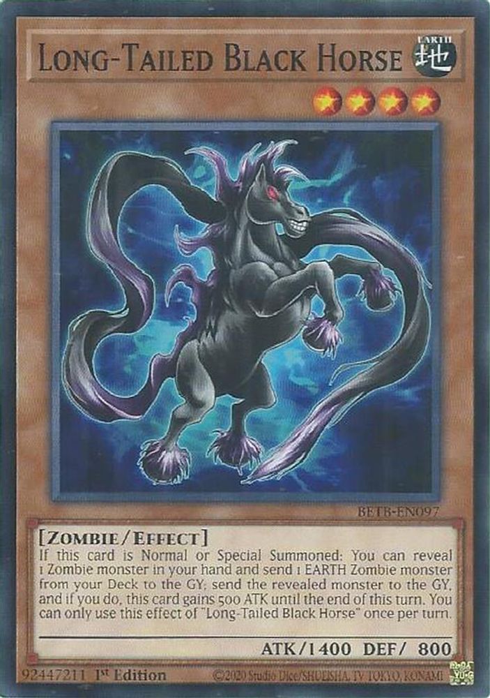 BETB-EN097 * Long-Tailed Black Horse * Common * Beyond the Brave