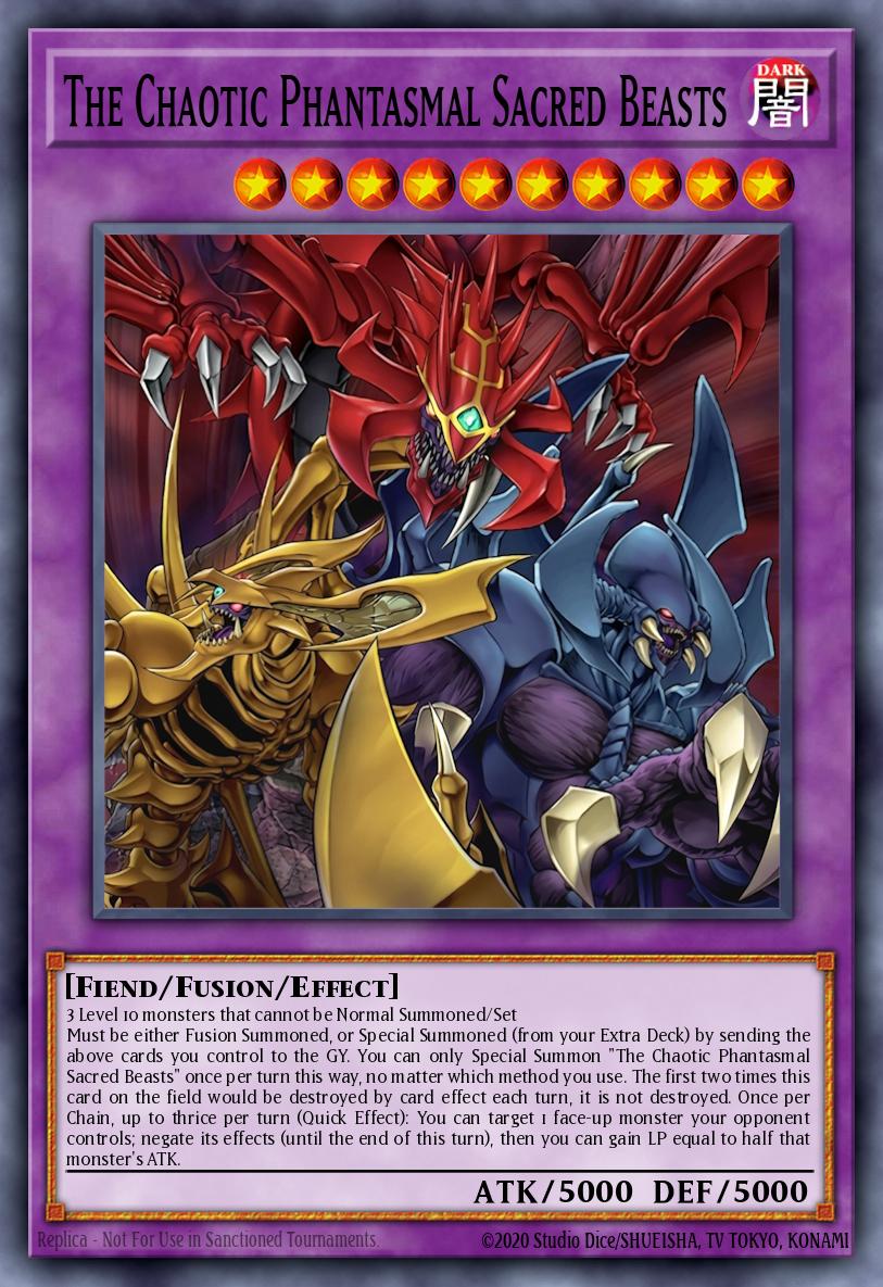CORI-EN029 * The Chaotic Phantasmal Sacred Beasts (Secret Rare) * Secret Rare * Chaos Origins