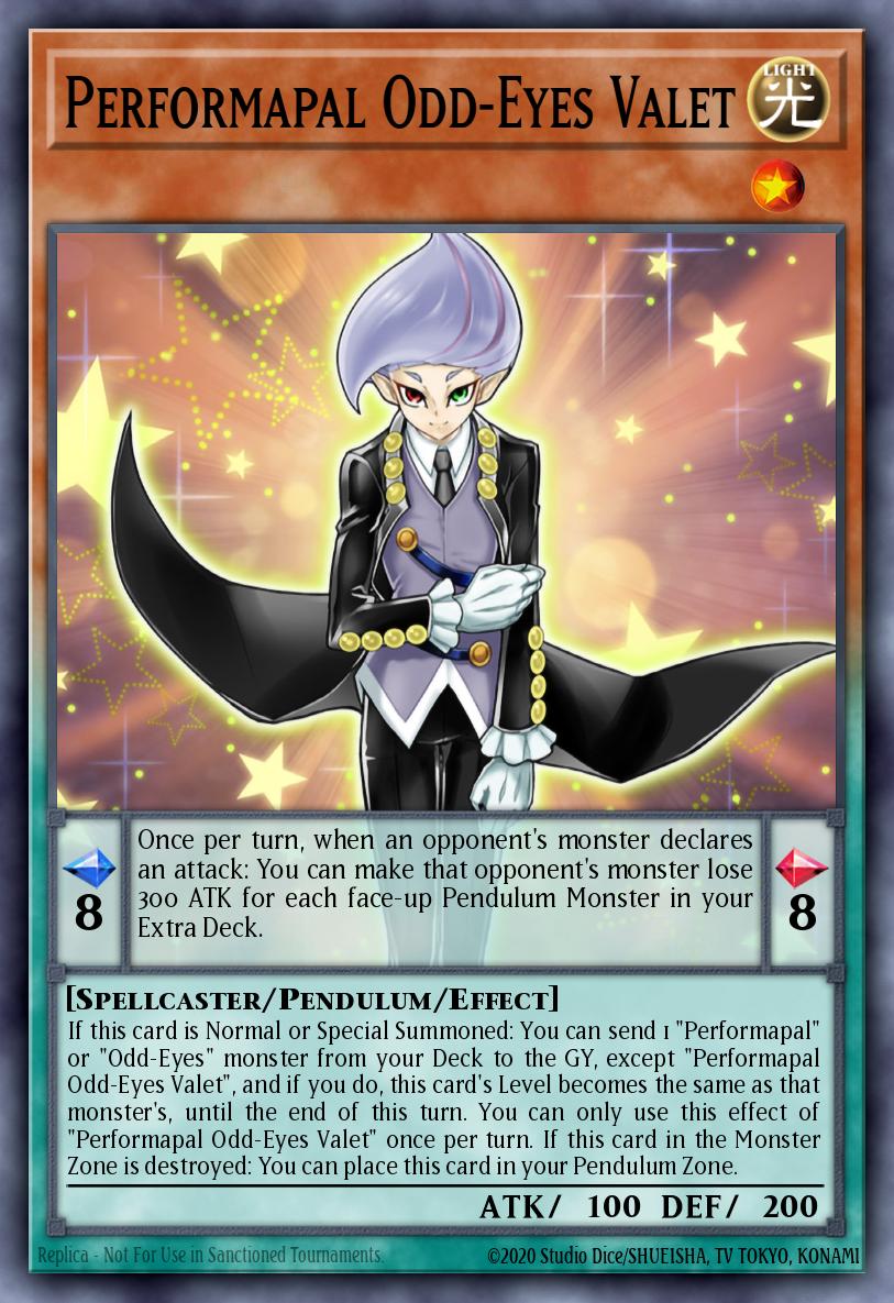 LAVD-ENO14 * Performapal Odd-Eyes Valet * Common * Legendary Arc-V Decks