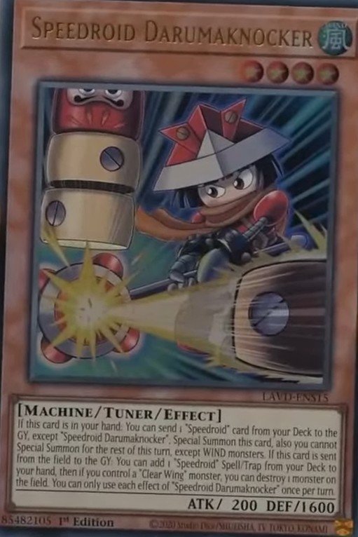 LAVD-ENS15 * Speedroid Darumaknocker * Secret Rare * Legendary Arc-V Decks