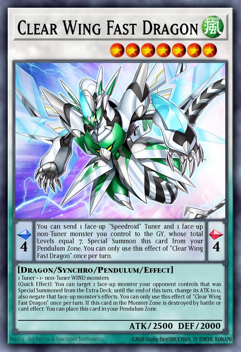 LAVD-ENS29 * Clear Wing Fast Dragon * Common * Legendary Arc-V Decks
