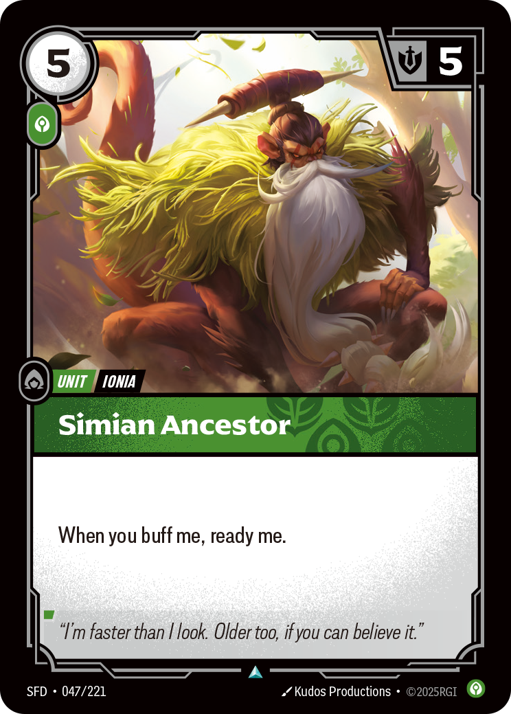 SFD-047 * Simian Ancestor (Foil) * Uncommon * Spiritforged