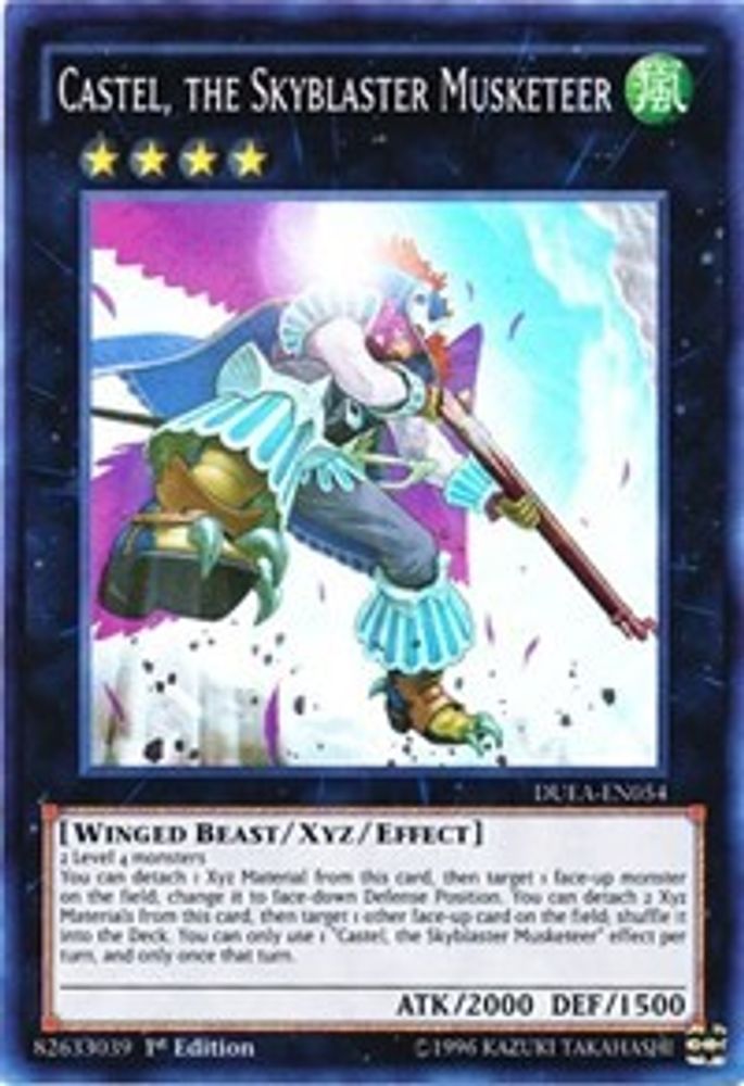 DUEA-EN054 * Castel, the Skyblaster Musketeer * Super Rare * Duelist Alliance