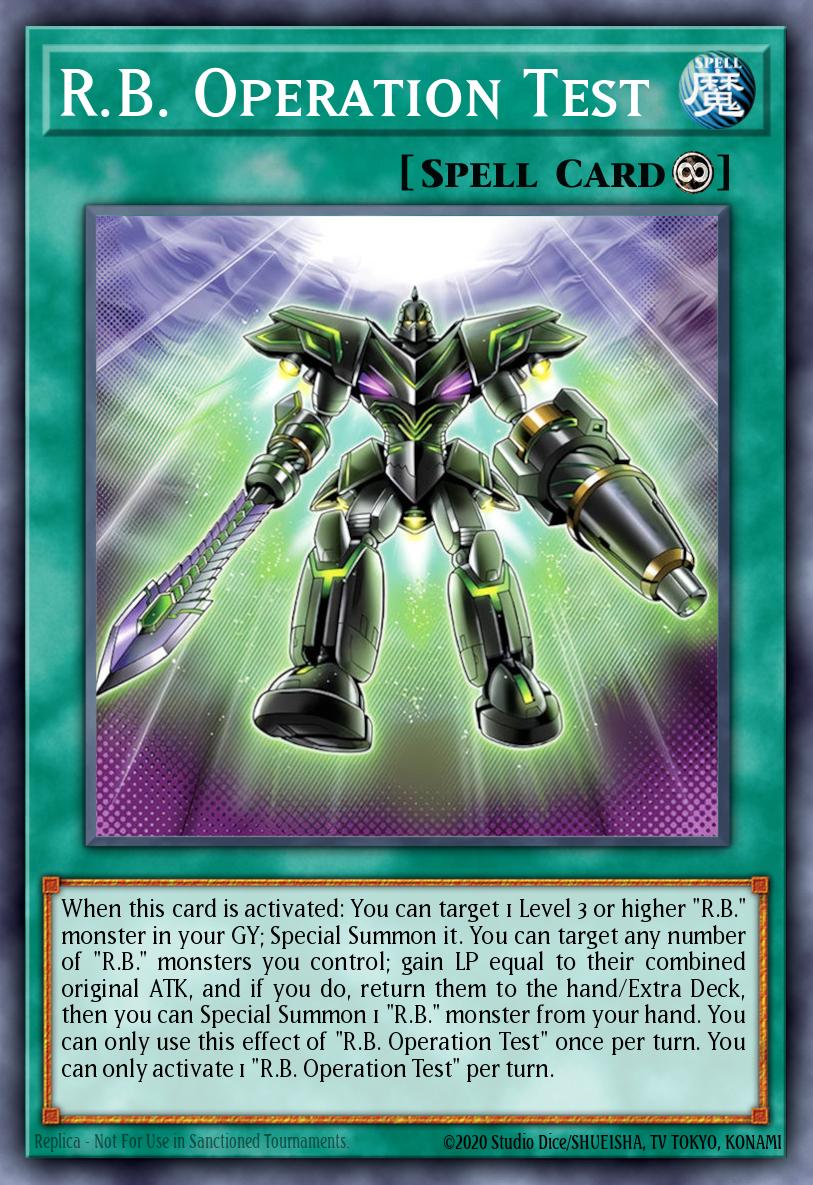 R.B. Operation Test Super Rare