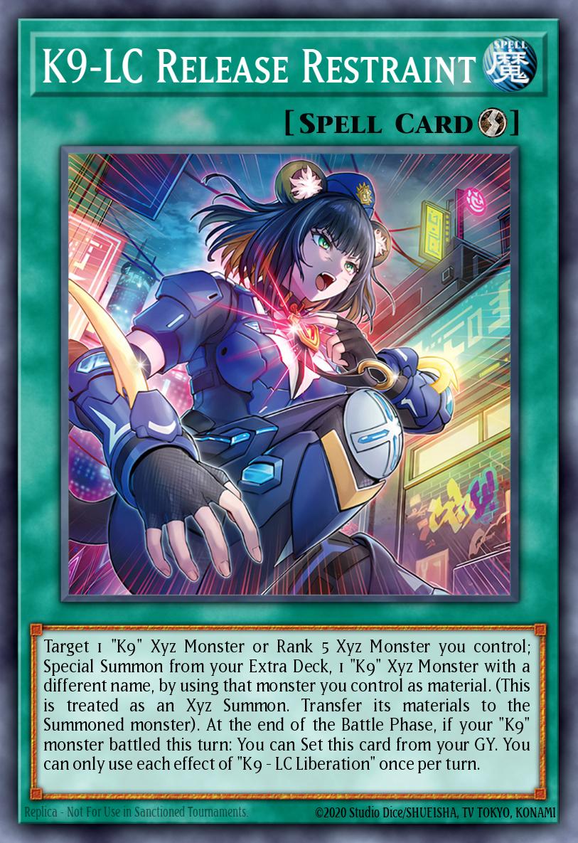 K9-LC Release Restraint * Super Rare * JUSH-EN038 El Rincn del Duelista K9-LC Release Restraint * Super Rare * JUSH-EN038 El Rincn del Duelista