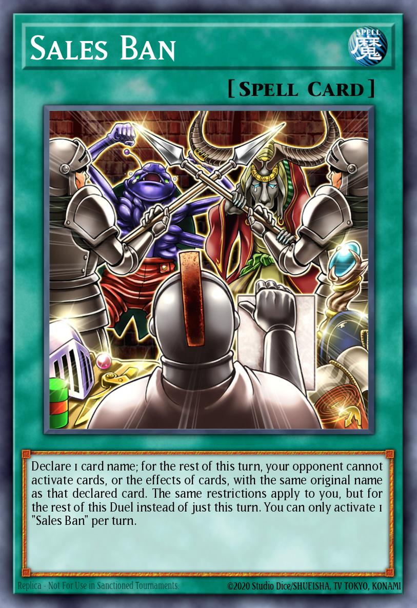 Sales Ban Super Rare