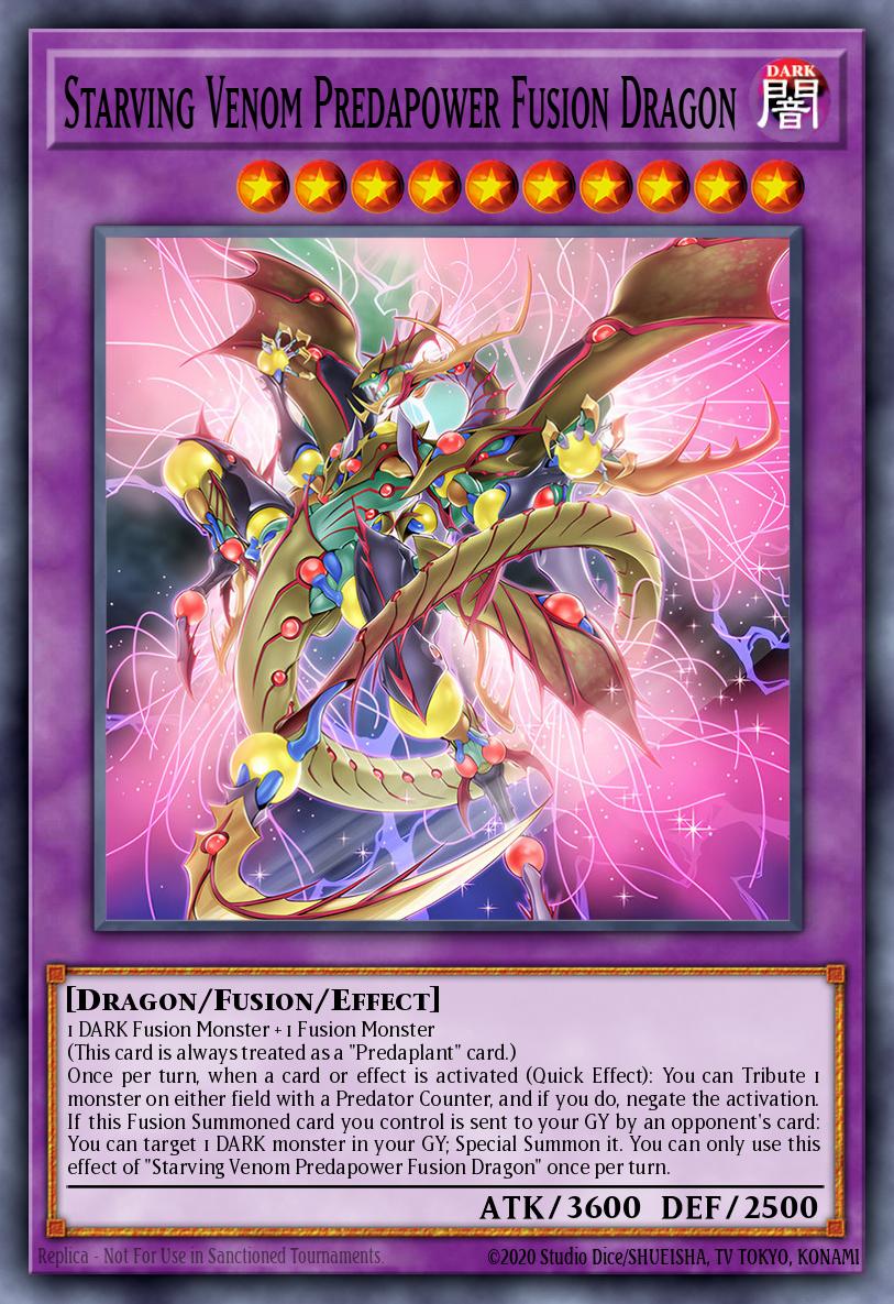 Starving Venom Predapower Fusion Dragon Prismatic Secret Rare