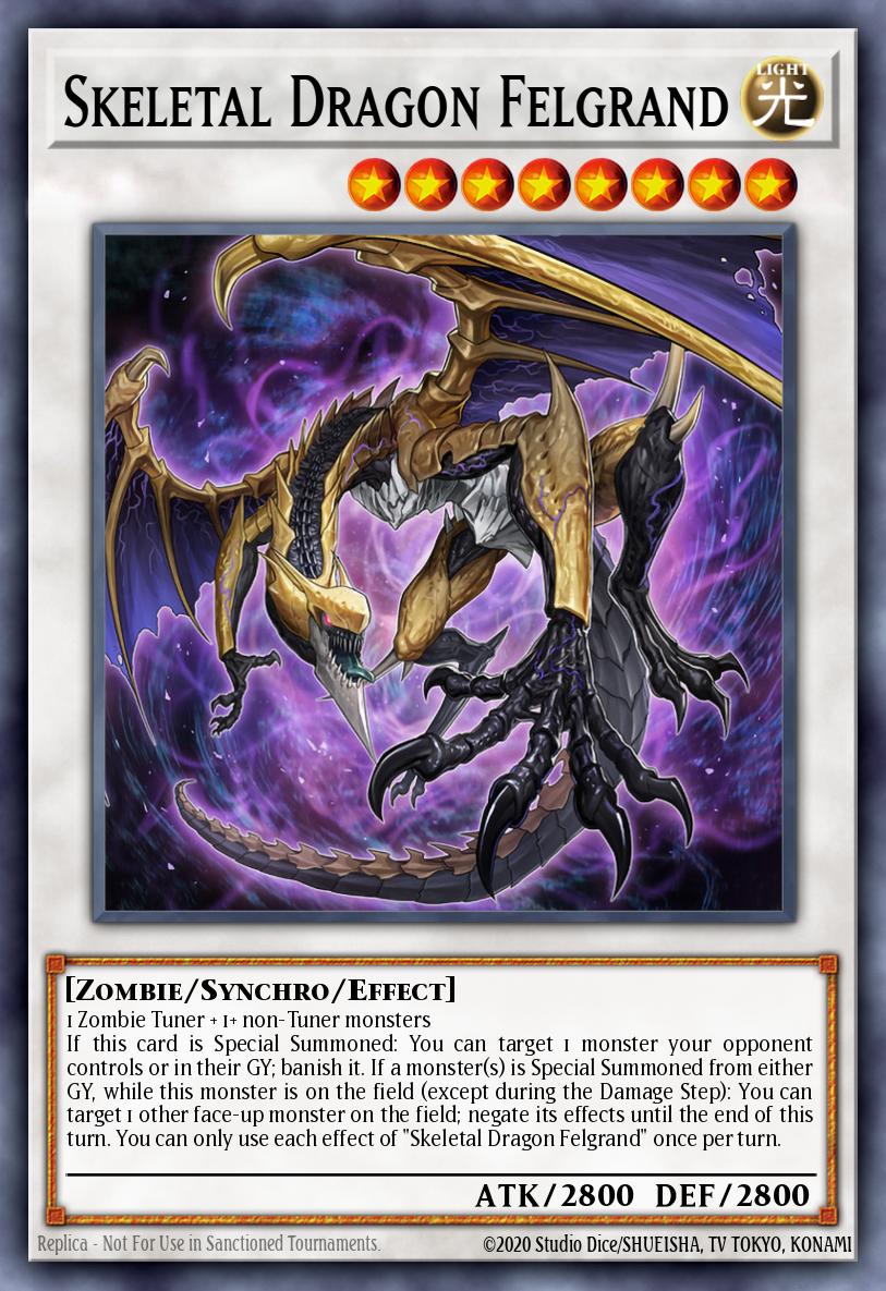 Skeletal Dragon Felgrand Prismatic Secret Rare