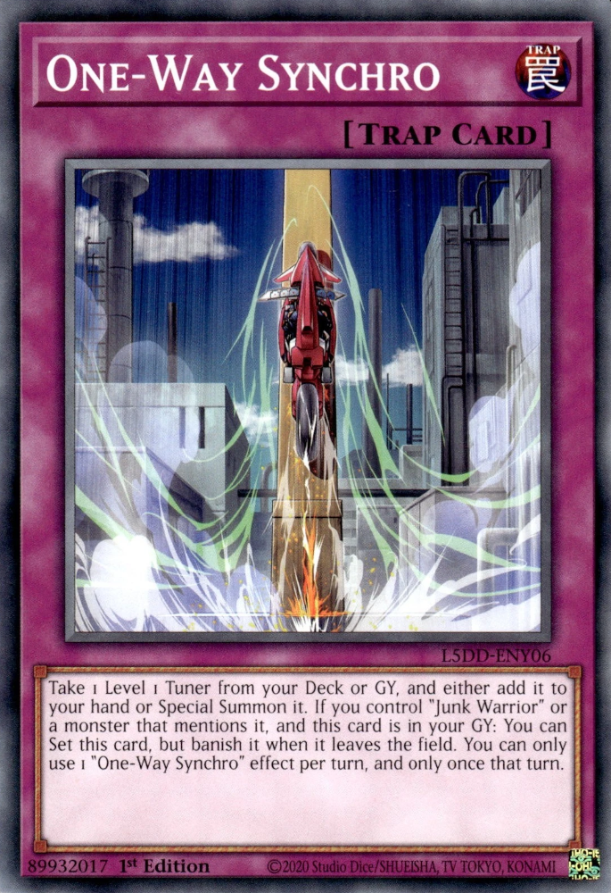 L5DD-ENY06 * One-Way Synchro * Common * Legendary 5D's Decks